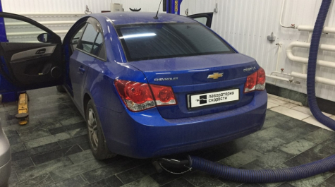 Чип тюнинг и удаление катализатора на CHEVROLET Cruze1.6 124hp 2011 года выпуска 